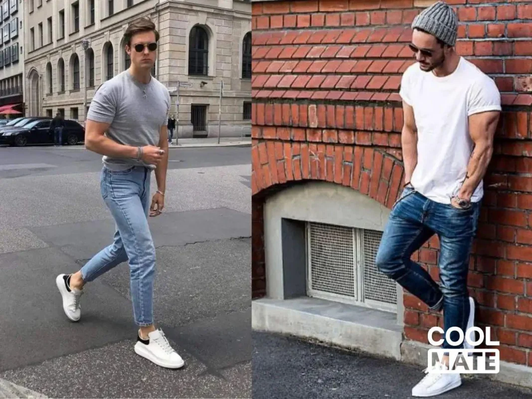 outfit áo thun nam đẹp 2026