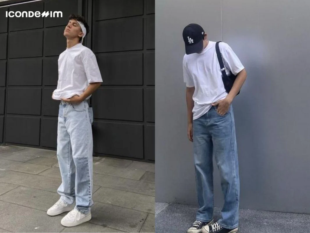 outfit nam cho người gầy cân đối