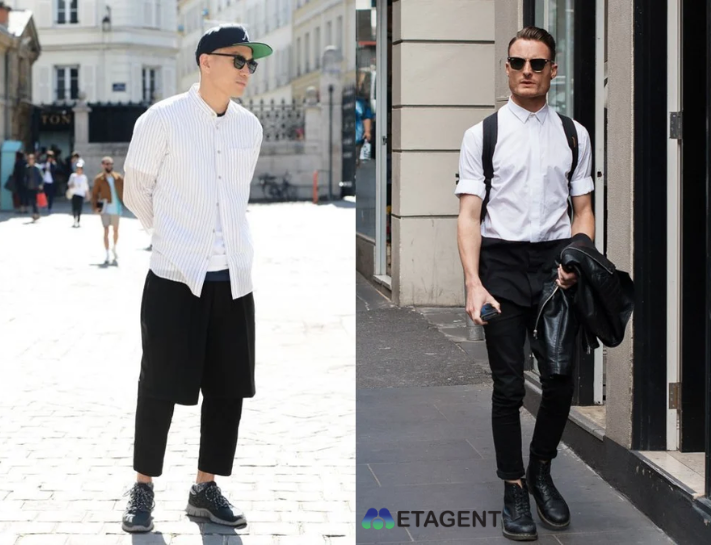 outfit monochrome nam đẹp
