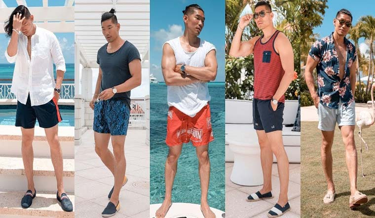outfit nam đi biển đẹp và dễ ứng dụng