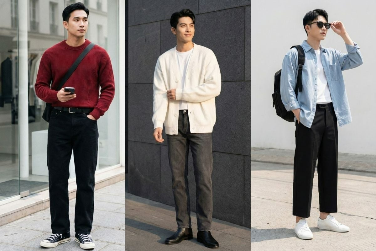 outfit nam Hàn Quốc 2026